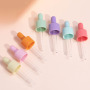 Hangzhou Sunshine Matte Pink Purple Green Blue Flat Shoulder Round Straight Serum 1oz 30ml Essential Oil Glass Dropper Bottles