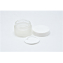Wholesale Round Shape 30G 50G White Frosted Glass Cream Jar