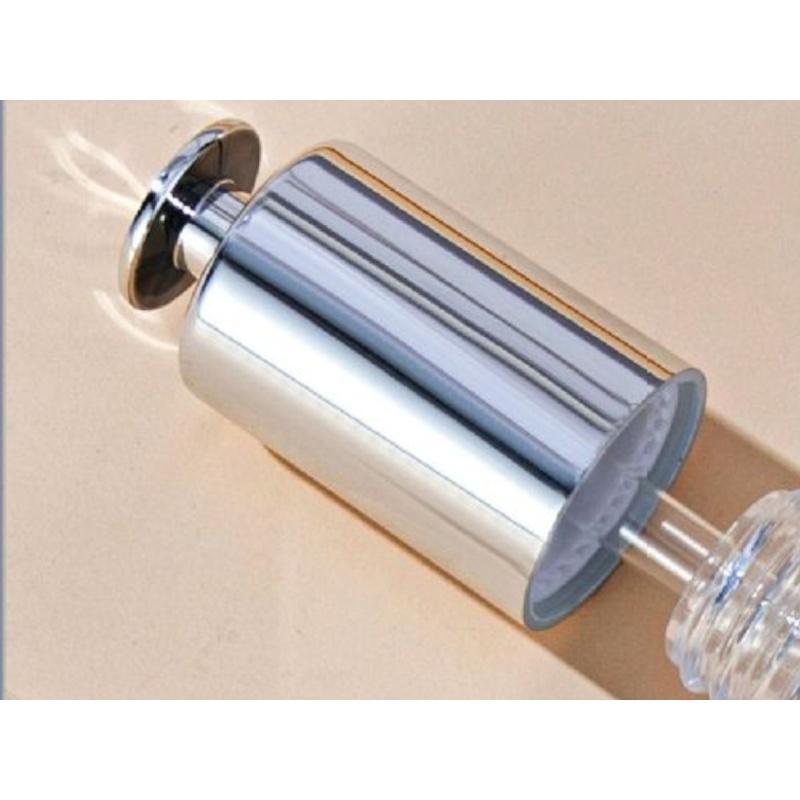 Luxury 1oz 30ml Empty Clear Glass Dropper Bottle Serum Bottle Cosmetic Essential Oil Dropper Bottle Silver Lid