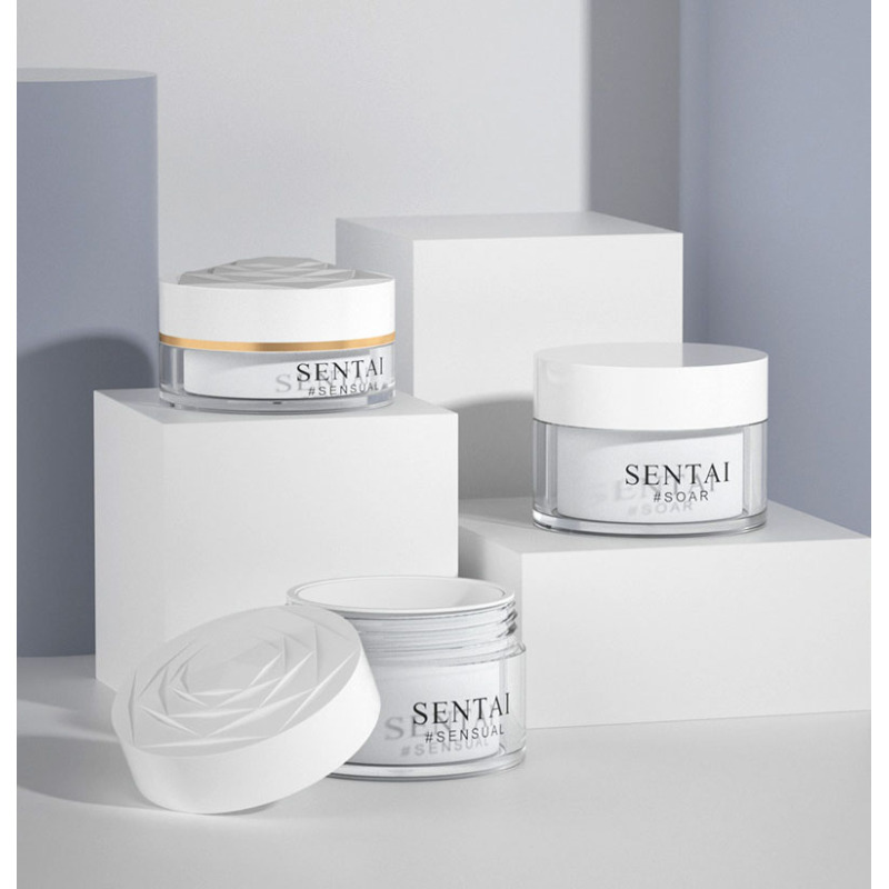 PP White Cosmetic Packaging Round Jars New Cream Jar with Rose Pattern AS 20 ml 30 ml Skincare Cream Jar