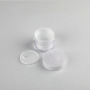 PP White Cosmetic Packaging Round Jars New Cream Jar with Rose Pattern AS 20 ml 30 ml Skincare Cream Jar