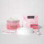 PP White Cosmetic Packaging Round Jars New Cream Jar with Rose Pattern AS 20 ml 30 ml Skincare Cream Jar