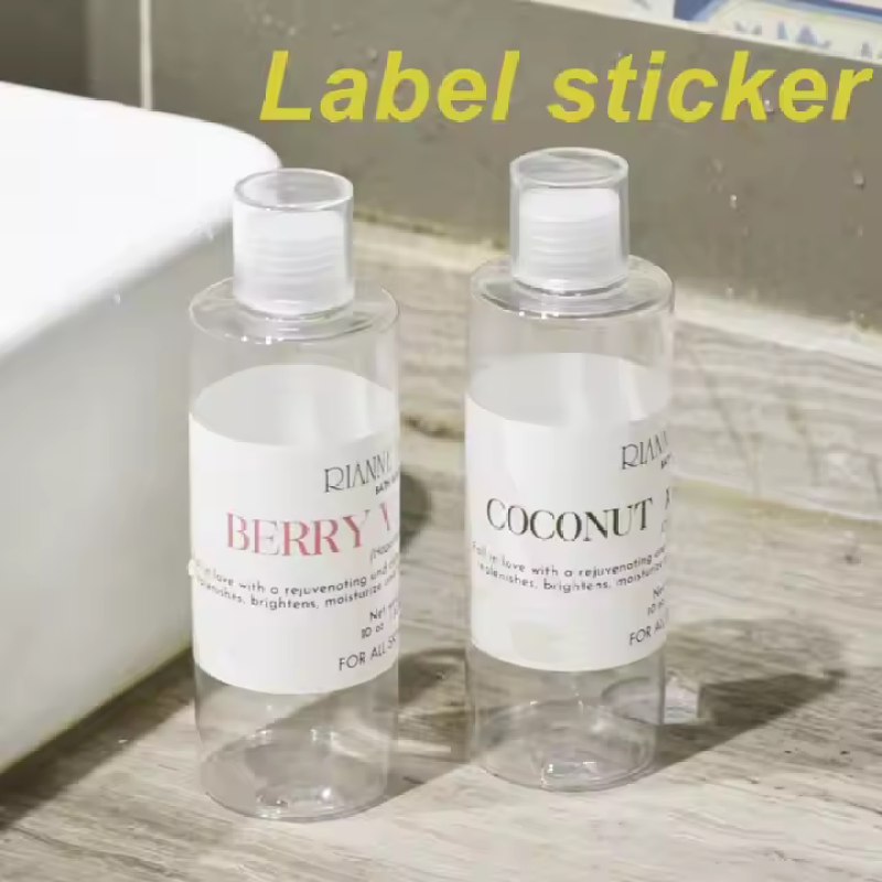 Lotion Packaging Bottle Flat Shoulder PET Plastic Lotion Bottles 150ml 200ml 250ml Cosmetic Empty Dispenser Bottle Squeeze
