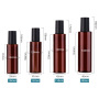 100ml 150ml 200ml Amber Empty Cosmetic Packaging Cosmet Set Recycled Plastic Bottles With Pump for Cosmetics