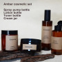 100ml 150ml 200ml Amber Empty Cosmetic Packaging Cosmet Set Recycled Plastic Bottles With Pump for Cosmetics