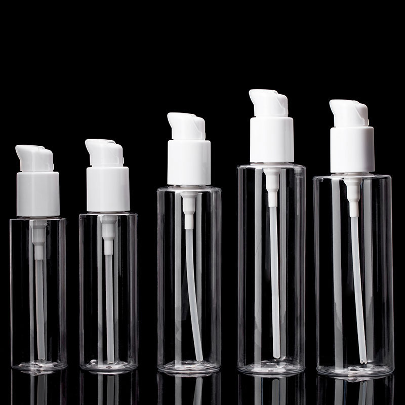 Wholesale Label Sticker Empty 120ml Skincare 4oz Body Oil Pump Pet Cosmetic Plastic Bottles for Oil