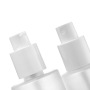 Empty 50ml 100ml 120ml Frosted Glass Pump Bottle Glass Spray Bottle With Wooden Color Cover