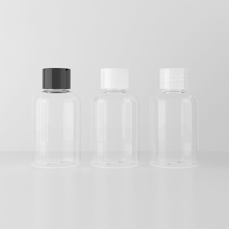 Hangzhou Bottle Factory Round PET Small Lotion Empty Serum  Packaging Container 50ml Plastic Bottle with Screw Cap