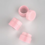 PP Empty 10g Small Cute Cream Jar Container Plastic pink Round Cosmetic Jar with Thick Wall
