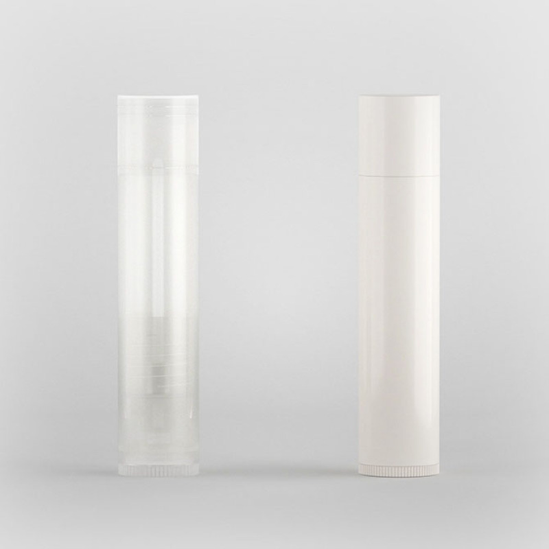 Wholesale White clear PP Cosmetic Skincare Tube Lipstick Empty Lipstick Tube Container Packaging 5g Lipstick Tube
