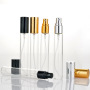 2023 15ml Cosmetics Perfume Glass Bottle Refillable Empty with Gold Cap and Pump Sprayer Eco-Friendly Recycling Feature