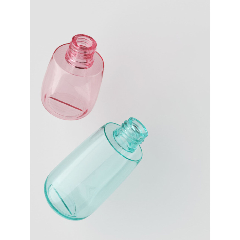 Empty 100ml Cosmetic Press Pump Bottle pink Color Travel Packaging Skincare Lotion Bottles