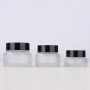 Factory Amber Cosmetic Jar Screw Cap Container 30g 50g Glass Jars with Lid Wide Mouth Cream Glass Jar