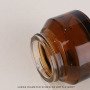 Factory Amber Cosmetic Jar Screw Cap Container 30g 50g Glass Jars with Lid Wide Mouth Cream Glass Jar