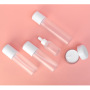 Custom Frosted PET Cosmetic Packaging Set 100ml Lotion Bottle 50g Cream Jar 30ml Dropper Bottle OEM Skincare Packaging
