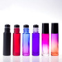 Colorful Skincare Cosmetic Container Glass Mini Bottle Empty 10ml Amber Essential Oil Roller Bottle