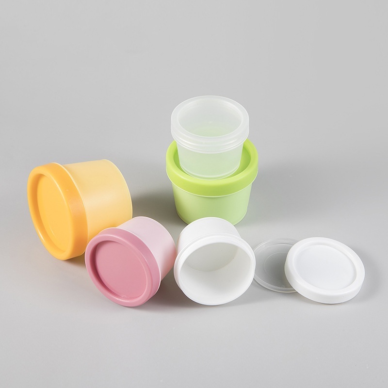 Stock Thickened 50g 100g 200g Cosmetic Cream Jar Large Volume Body Cream Plastic Jar Face Cream Yellow 50g Cosmetic Jar