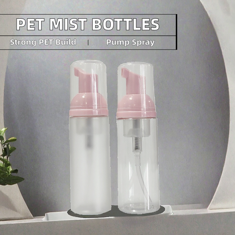 Empty Plastic Hard PET Transparent Screen Printed Perfume Packaging Bottles Body Mist Container 80ml 100ml 120ml Pump Sprayer