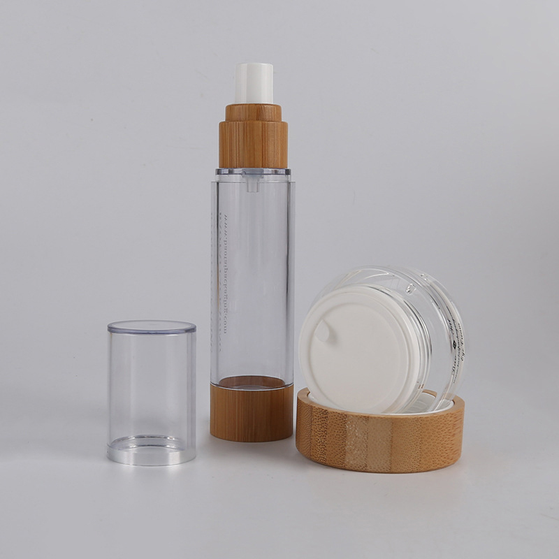 AS Clear Airless Bottle Accept Customized Colors with 30ml 40ml 50ml Lotion Pump Bottles for Skin Care Cream