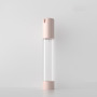 Label Printing AS 30ml pink Color clear Plastic Airless Cosmetic Skincare Lotion Bottle with Dispenser Pump