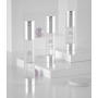 Label Printing AS 30ml pink Color clear Plastic Airless Cosmetic Skincare Lotion Bottle with Dispenser Pump