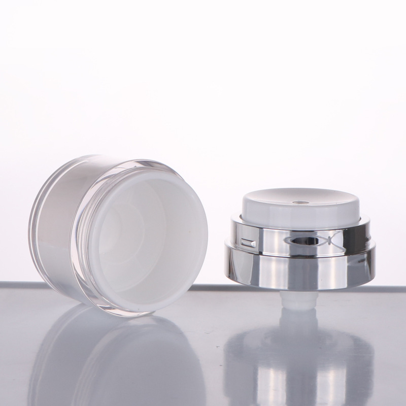 Bottle Manufacturers Plastic Cream Airless Jar With Lid