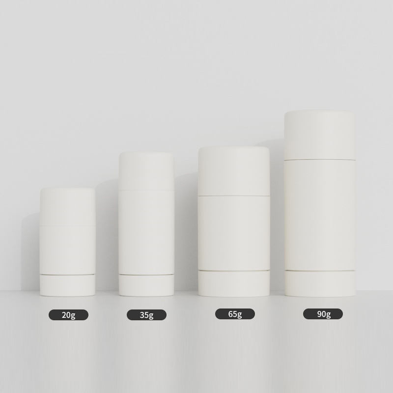 2025 New Custom PP Deodorant Stick Container 20g 35g 65g 90g Empty White Twist up Cosmetic Balm Tube Packaging