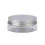 Wholesale 50ml Pet Plastic Cosmetic Cream Jar Empty Clear with Screw Top Lids for Skin Care Lotion