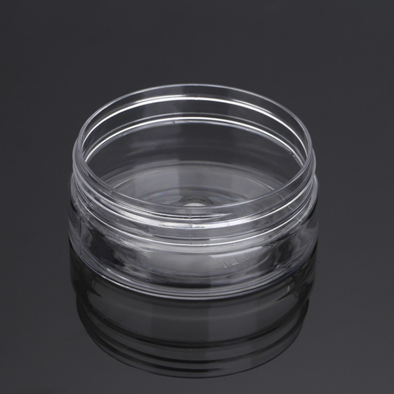 Wholesale 50ml Pet Plastic Cosmetic Cream Jar Empty Clear with Screw Top Lids for Skin Care Lotion
