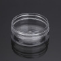 Wholesale 50ml Pet Plastic Cosmetic Cream Jar Empty Clear with Screw Top Lids for Skin Care Lotion