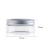 Wholesale 50ml Pet Plastic Cosmetic Cream Jar Empty Clear with Screw Top Lids for Skin Care Lotion