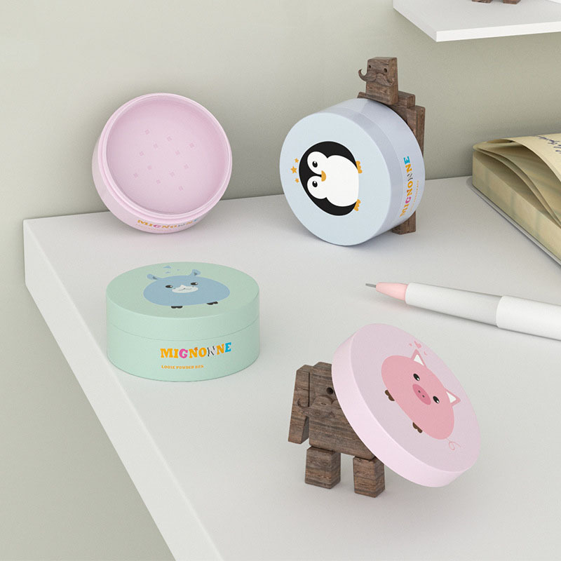 Stock Available pink Green Blue Empty 5g Round Cosmetic Plastic Powder Jars Container With Lids