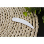 2023 Hot Sale Hangzhou Plastic Cosmetic Spatula With Logo,6cm Moon Shape Curved Spatula,embossed logo Spatula
