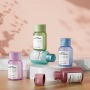 Branded 50ml Amber PET Bottle Private Label Refillable Cosmetic Container for Facial Care Products