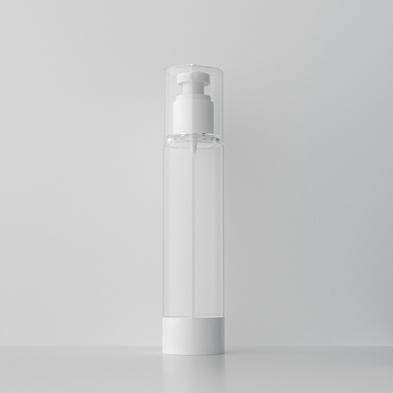 Luxury White Cosmetic Customizable Airless Refillable Pump Lotion Bottle for Cosmetic
