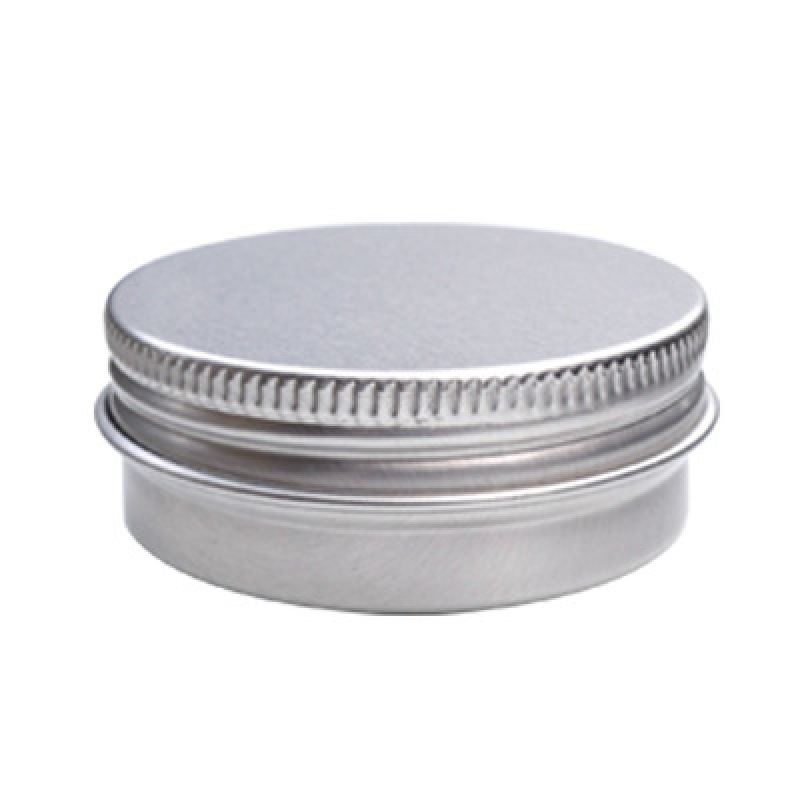 30ml Silver Aluminum Cream Lip Balm Tin Jar with Lid for Cosmetic Aluminium Containers