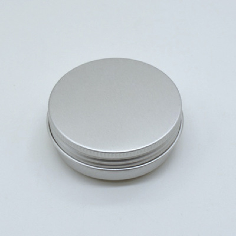 30ml Silver Aluminum Cream Lip Balm Tin Jar with Lid for Cosmetic Aluminium Containers