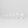 150g PETG Clear Plastic Cream Jar with Black Lid Thick Wall 4oz Round Cosmetic Skincare Packaging Jars for Skin Care