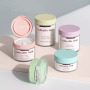 Fast Shipping 100g Frosted Body Scrub Plastic Jars Flip Top Cap Cosmetic Container with Label for Skin Care Cream