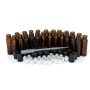 10ml Roller Bottles 24Pack Amber Thick Glass Essential Oil Roller Bottles Stainless Steel Roller Ball with 2 Droppers