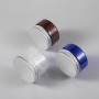 Cosmetic Jars 100g 150g PET Cream Plastic Jar Amber Cosmetic Container Jar clear 4 oz Cosmetic Jars with Aluminum Cap