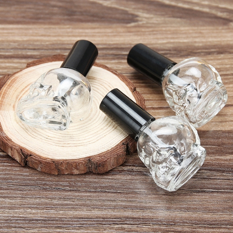 Empty 5ml Black Glass Nail Polish Bottles