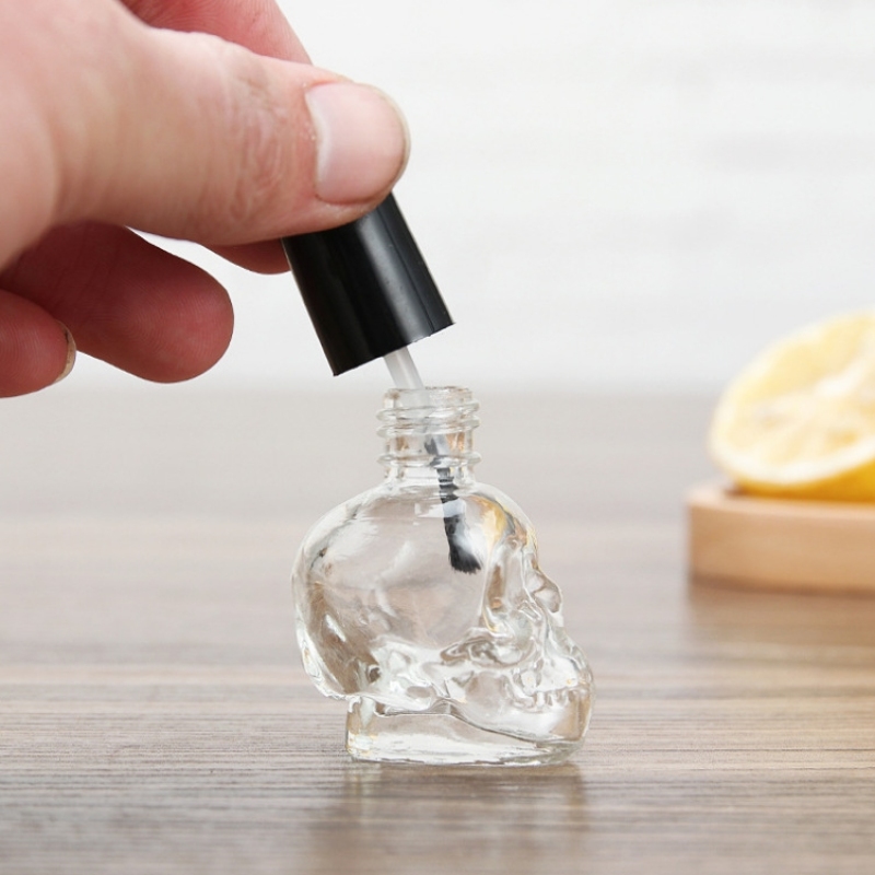 Empty 5ml Black Glass Nail Polish Bottles