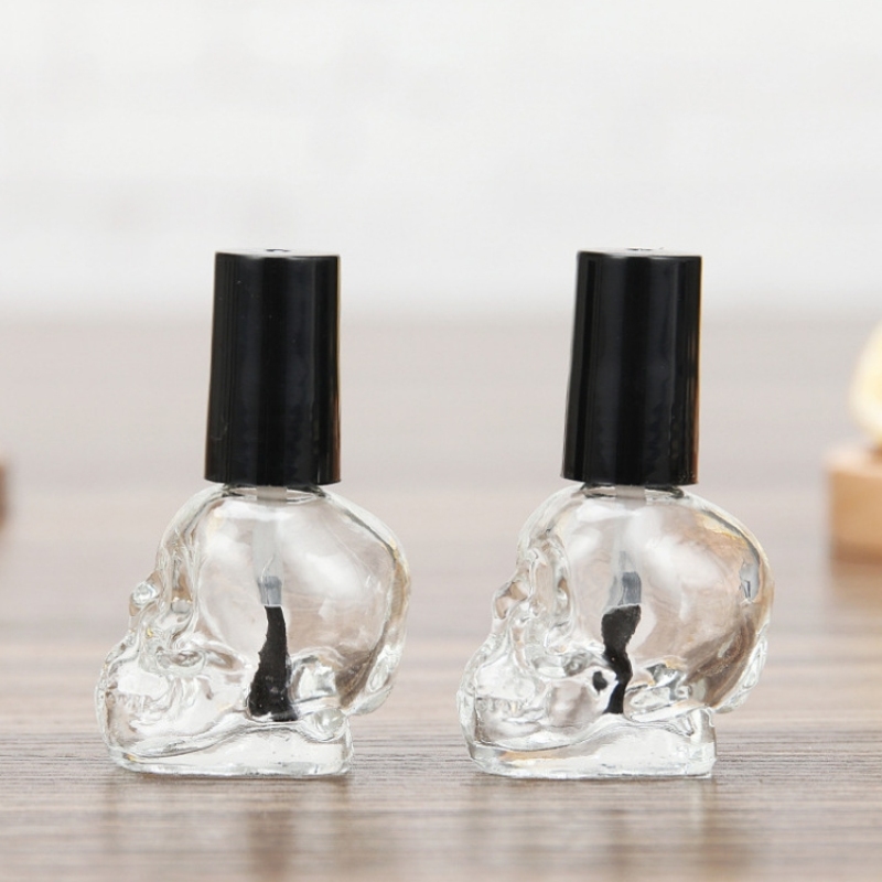 Empty 5ml Black Glass Nail Polish Bottles
