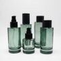 High-end Cosmetic Packaging Set 50g 30ml 50ml 100ml 120ml Flat Shoulder Glass Lotion Pump Serum Dropper Bottles Cream Jars