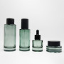 High-end Cosmetic Packaging Set 50g 30ml 50ml 100ml 120ml Flat Shoulder Glass Lotion Pump Serum Dropper Bottles Cream Jars