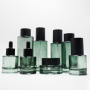 High-end Cosmetic Packaging Set 50g 30ml 50ml 100ml 120ml Flat Shoulder Glass Lotion Pump Serum Dropper Bottles Cream Jars