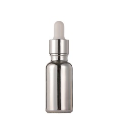 Luxury 5ml10ml15ml20ml30ml50ml100ml Silver Cosmetic Essential Oil Dropper Glass Bottle