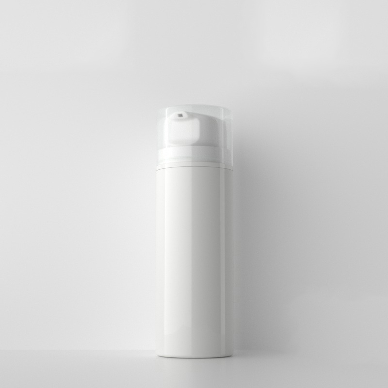 30ML 50ML 100ML 120ML Lotion Bottle With Pump Round Body Airless  Container with clear Cap in Stock
