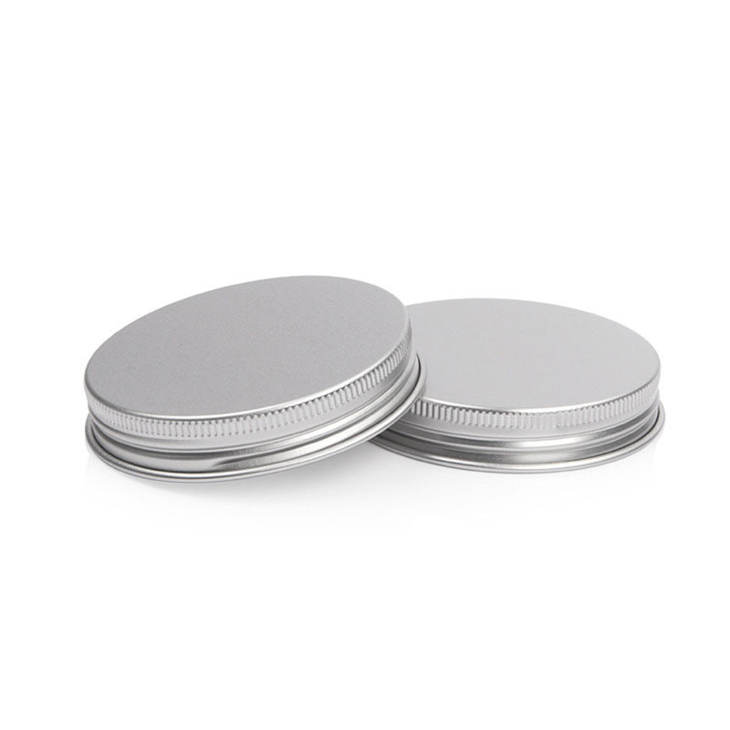 Wholesale 50g 80g Plastic Jar Metal Lid Round Cosmetic Jars Plastic Jars with Aluminum Cap